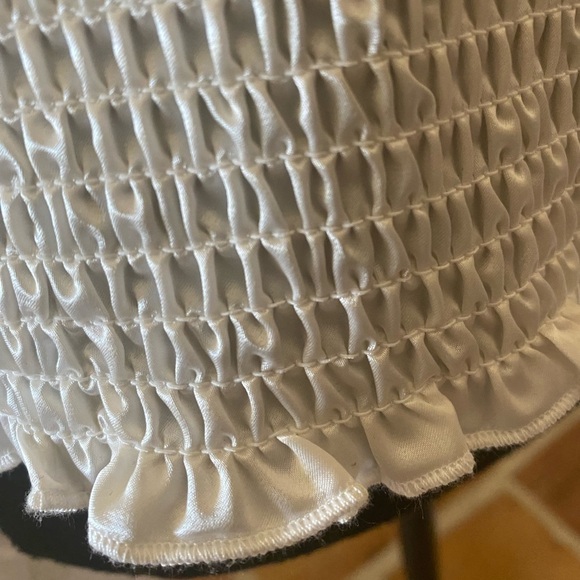 Andrew Mark Boho Off Shoulder Top Women’s Size Large Ivory New - Picture 8 of 9